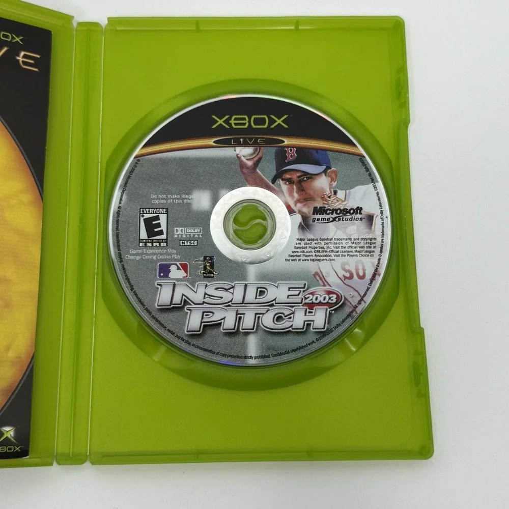 MLB Inside Pitch 2003 (Microsoft Xbox, 2003) Case and Game Only Tested Working